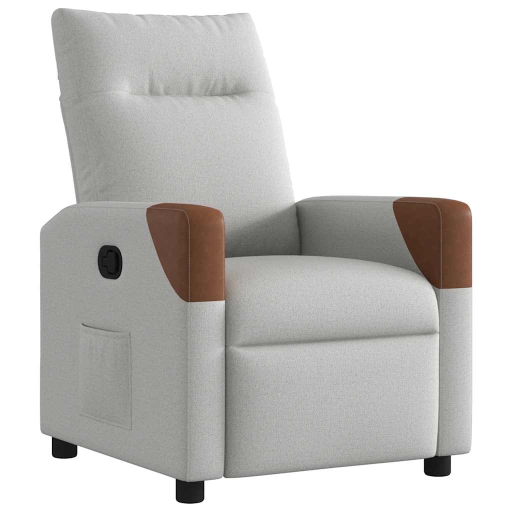 Fauteuil verstelbaar stof wolk grijs