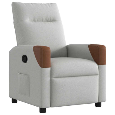 Fauteuil verstelbaar stof wolk grijs