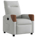 Fauteuil verstelbaar stof wolk grijs