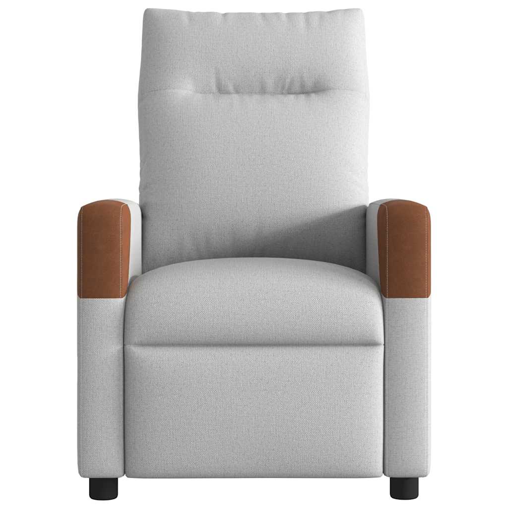 Fauteuil verstelbaar stof wolk grijs