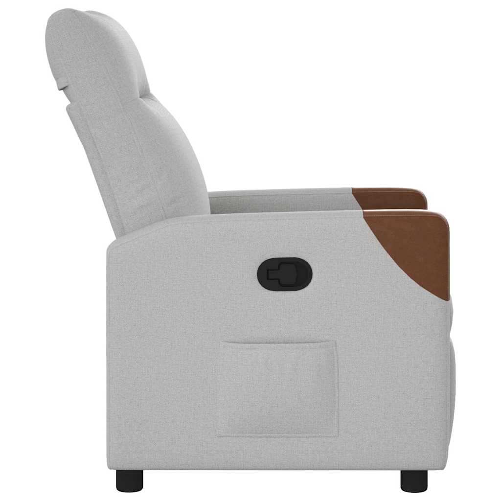 Fauteuil verstelbaar stof wolk grijs