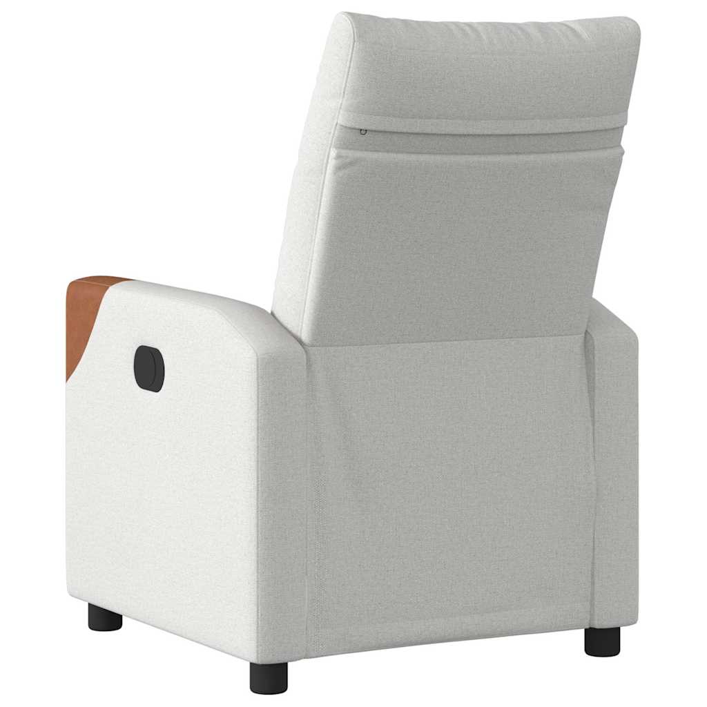 Fauteuil verstelbaar stof wolk grijs