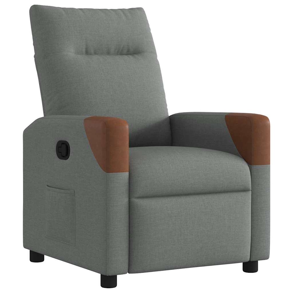 Relaxfauteuil Donkergrijze Stof 1
