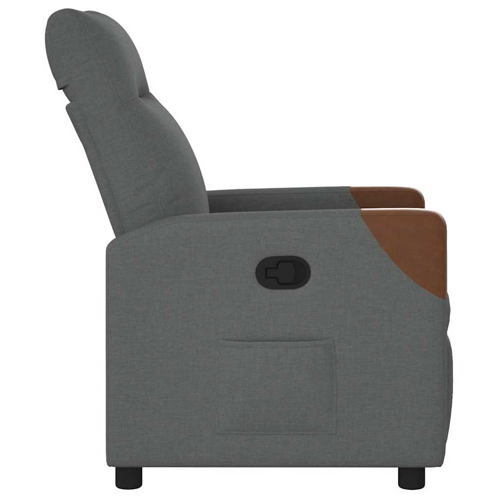 Relaxfauteuil Donkergrijze Stof 1