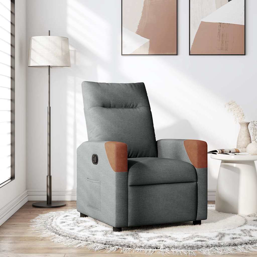 Relaxfauteuil Donkergrijze Stof 1