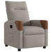 Fauteuil verstelbaar stof taupe