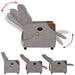 Massagestoel verstelbaar stof taupe