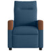 Massagestoel verstelbaar stof blauw