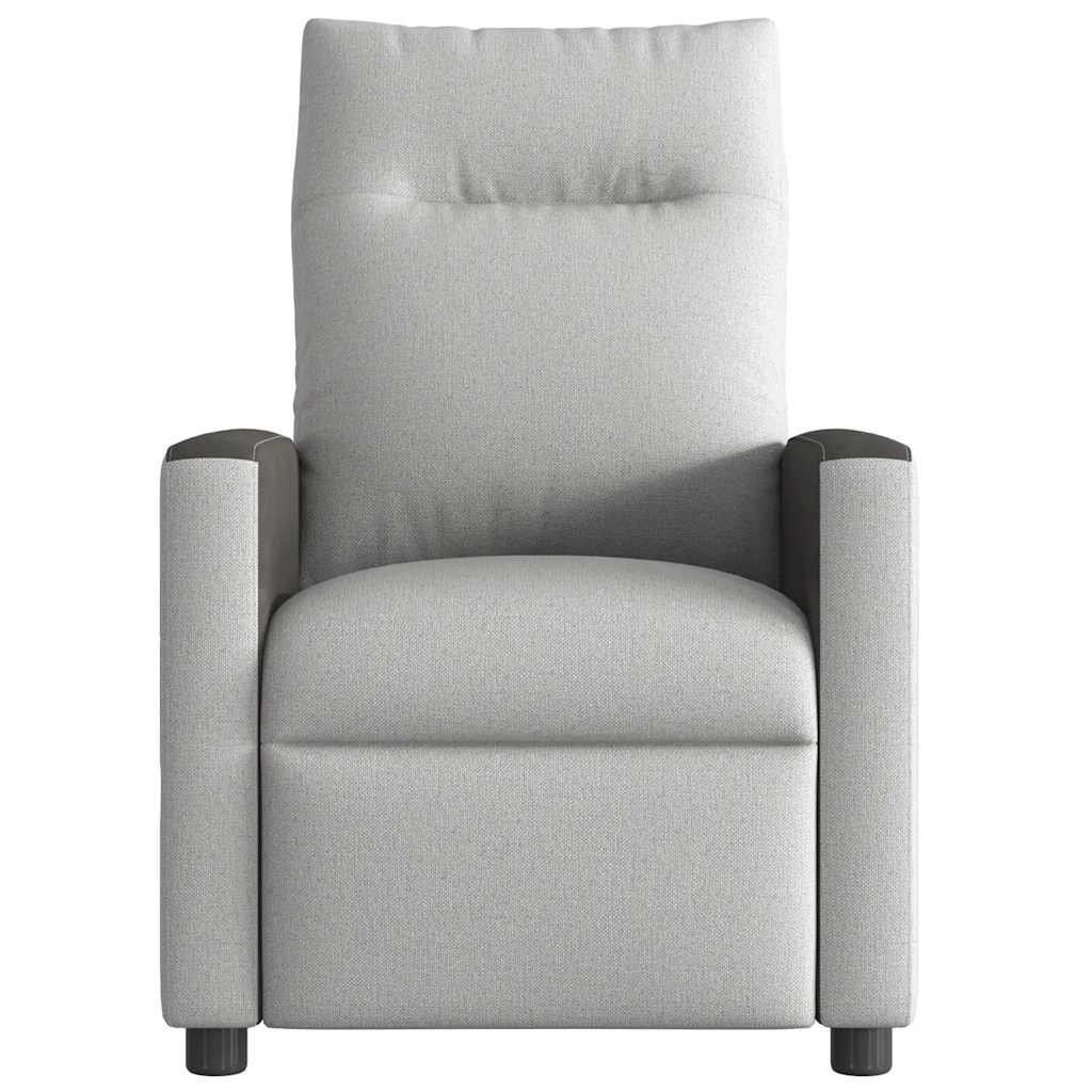 Fauteuil verstelbaar stof wolk grijs
