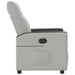 Fauteuil verstelbaar stof wolk grijs