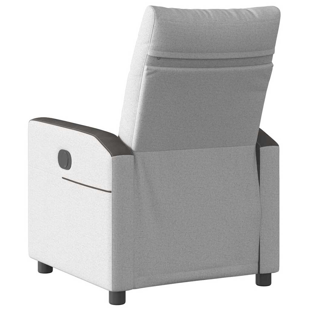 Fauteuil verstelbaar stof wolk grijs