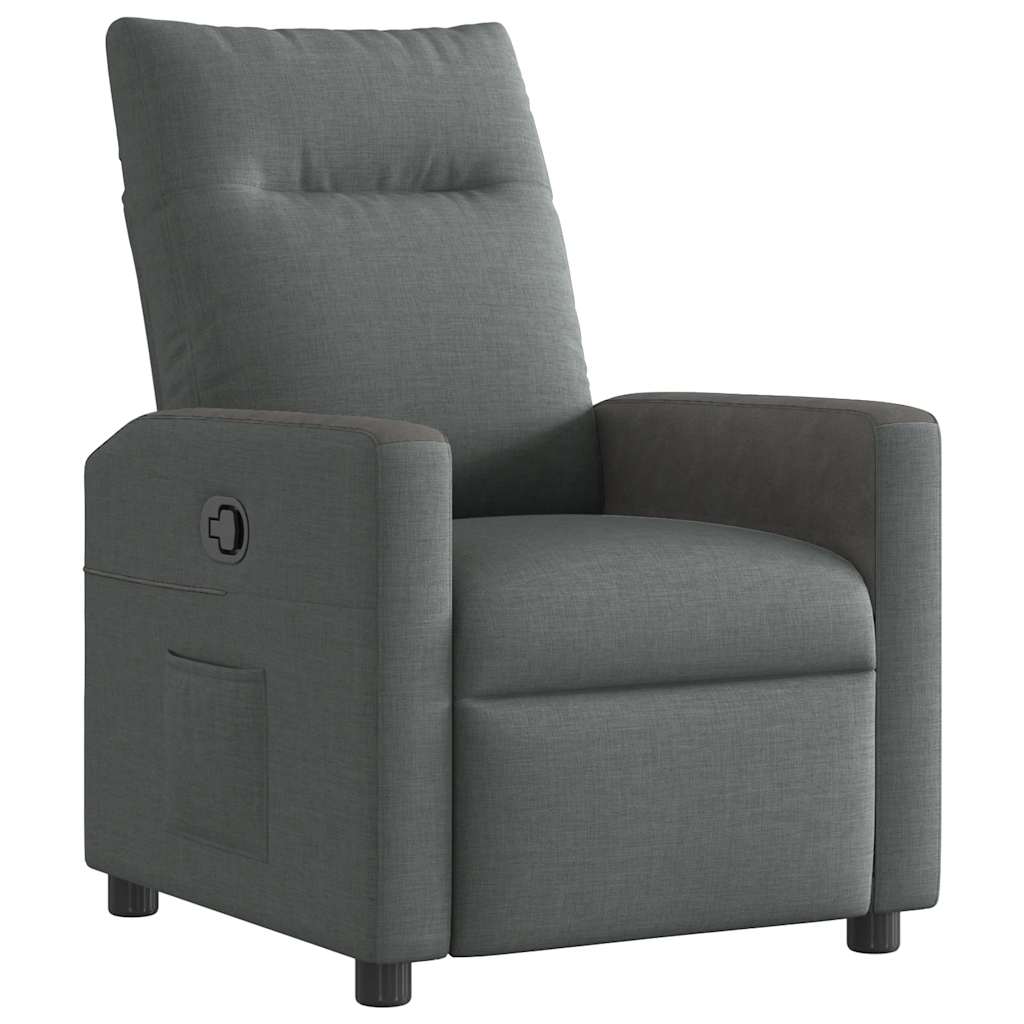 Relaxfauteuil Donkergrijze Stof