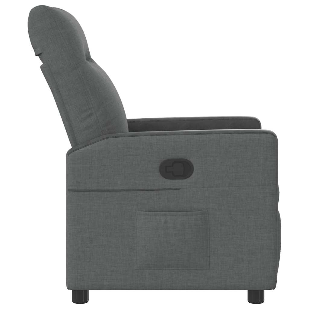 Relaxfauteuil Donkergrijze Stof