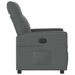 Relaxfauteuil Donkergrijze Stof