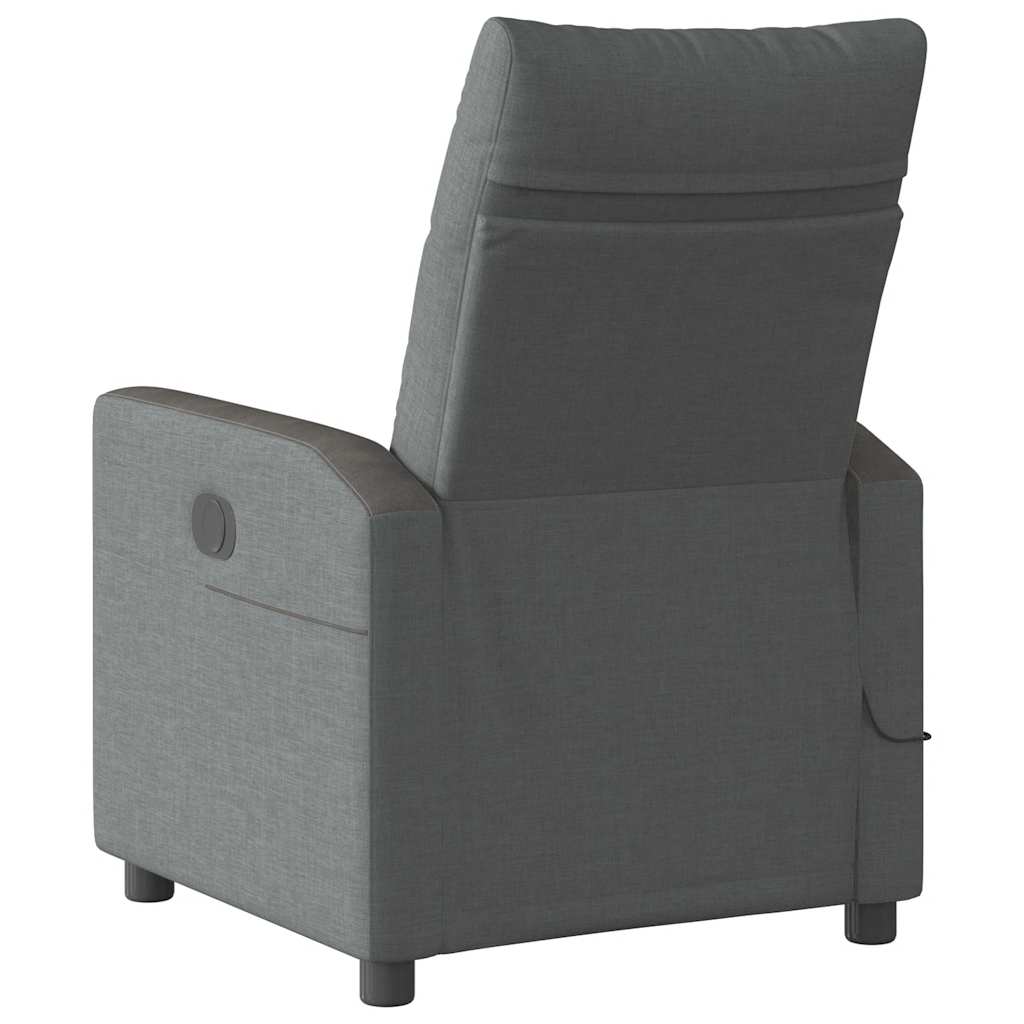Massagestoel Donkergrijze Stof 1