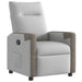 Fauteuil verstelbaar stof wolk grijs