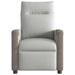 Fauteuil verstelbaar stof wolk grijs