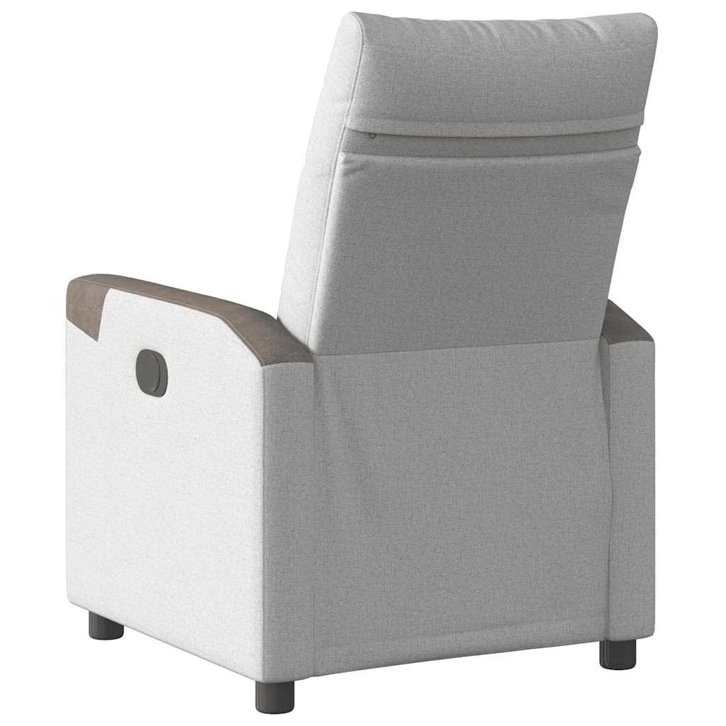 Fauteuil verstelbaar stof wolk grijs
