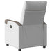Fauteuil verstelbaar stof wolk grijs