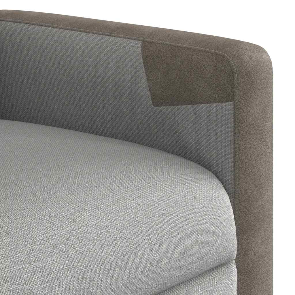 Fauteuil verstelbaar stof wolk grijs