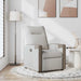 Fauteuil verstelbaar stof wolk grijs