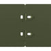Gazonranden 10 st 10x103 cm koudgewalst staal olijfgroen