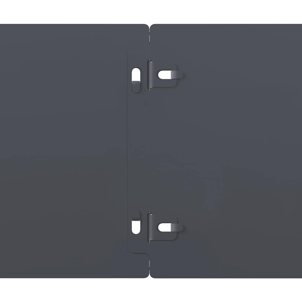 Gazonranden 10 st 15x103 cm koudgewalst staal antraciet