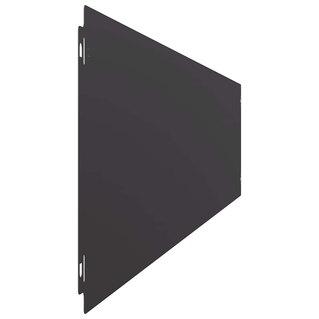 Gazonranden 10 st 20x103 cm koudgewalst staal zwart