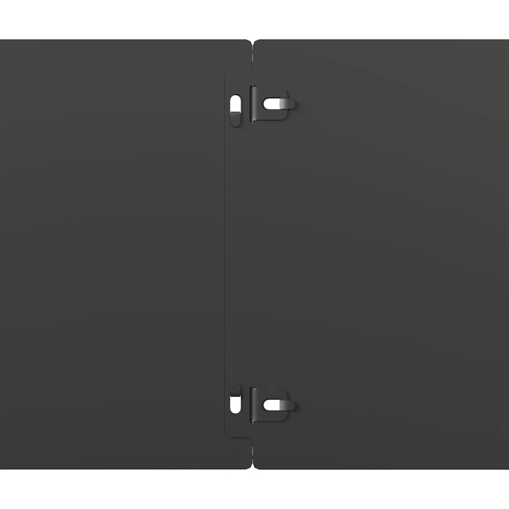Gazonranden 10 st 20x103 cm koudgewalst staal zwart