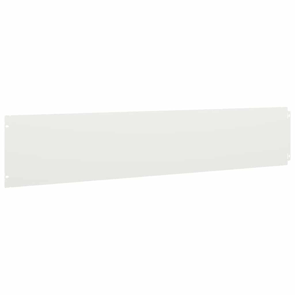 Gazonranden 10 st 20x103 cm koudgewalst staal wit
