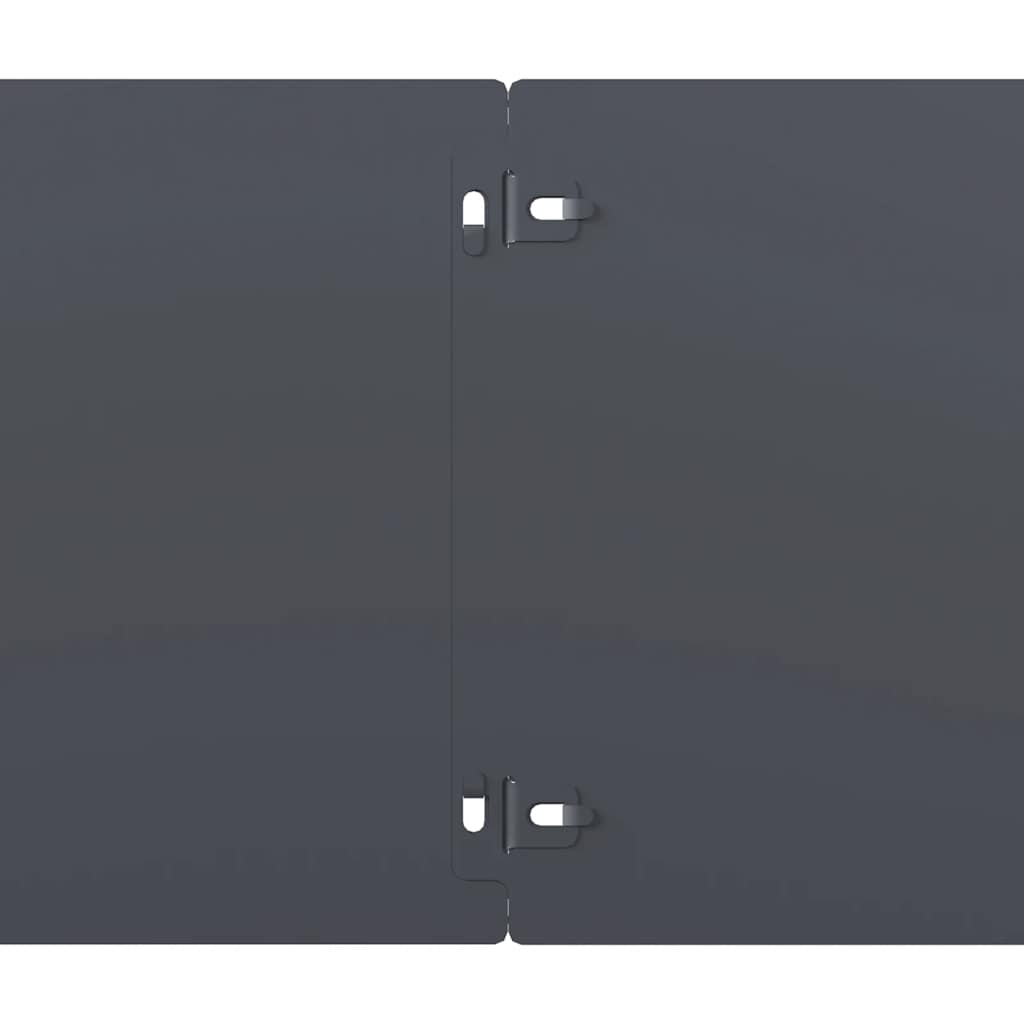 Gazonranden 10 st 20x103 cm koudgewalst staal antraciet