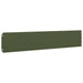 Gazonranden 10 st 20x103 cm koudgewalst staal olijfgroen