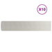 Gazonranden 10 st 20x103 cm roestvrij staal