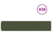 Gazonranden 30 st 20x103 cm koudgewalst staal olijfgroen
