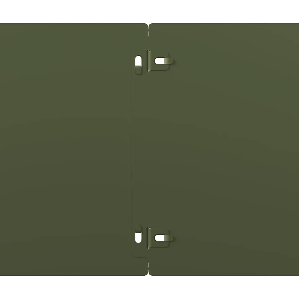 Gazonranden 30 st 20x103 cm koudgewalst staal olijfgroen