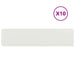 Gazonranden 10 st 25x103 cm koudgewalst staal wit