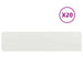 Gazonranden 20 st 25x103 cm koudgewalst staal wit