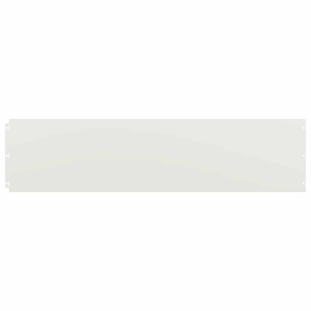 Gazonranden 20 st 25x103 cm koudgewalst staal wit