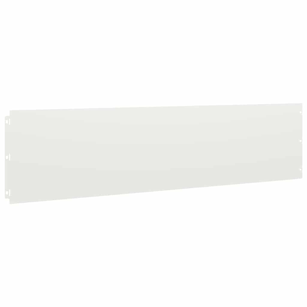 Gazonranden 20 st 25x103 cm koudgewalst staal wit