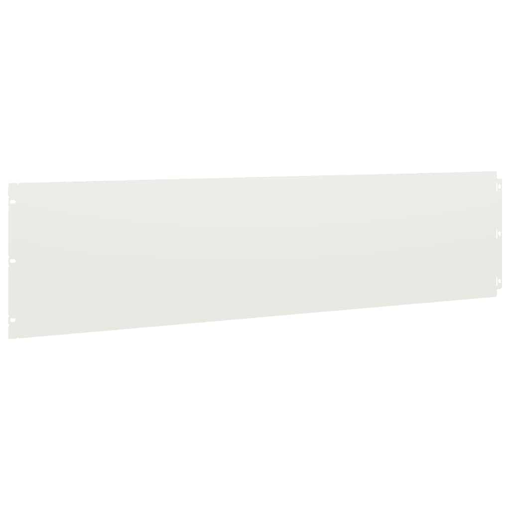 Gazonranden 20 st 25x103 cm koudgewalst staal wit