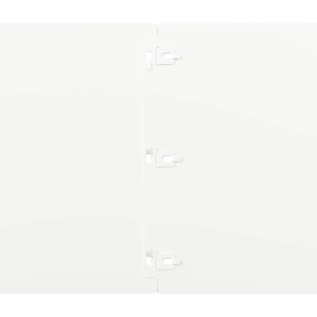 Gazonranden 20 st 25x103 cm koudgewalst staal wit