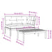 2-delige Loungeset pallet met kussens massief acaciahout