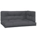 2-delige Loungeset pallet met kussens massief acaciahout