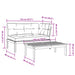 2-delige Loungeset pallet met kussens massief acaciahout