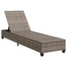 Ligstoel met kussens grijs 55x200x25,5cm polyrotan