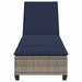 Ligstoel met kussens grijs 55x200x25,5cm polyrotan