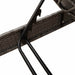 Ligstoel met kussens grijs 55x200x25,5cm polyrotan