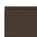 Ligbed met zwevend kussen poly rattan bruin