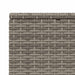 Ligbed met zwevend kussen poly rattan grijs