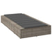 Ligbed met zwevend kussen poly rattan grijs
